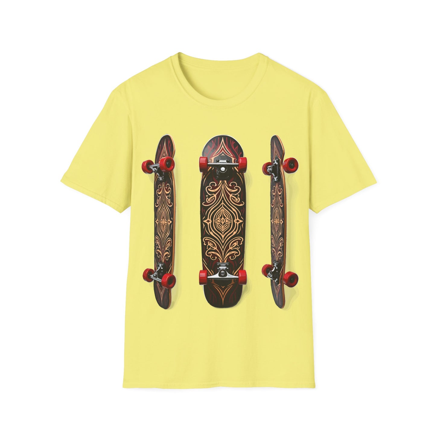 Three Tribal Wood Skateboards T-Shirt