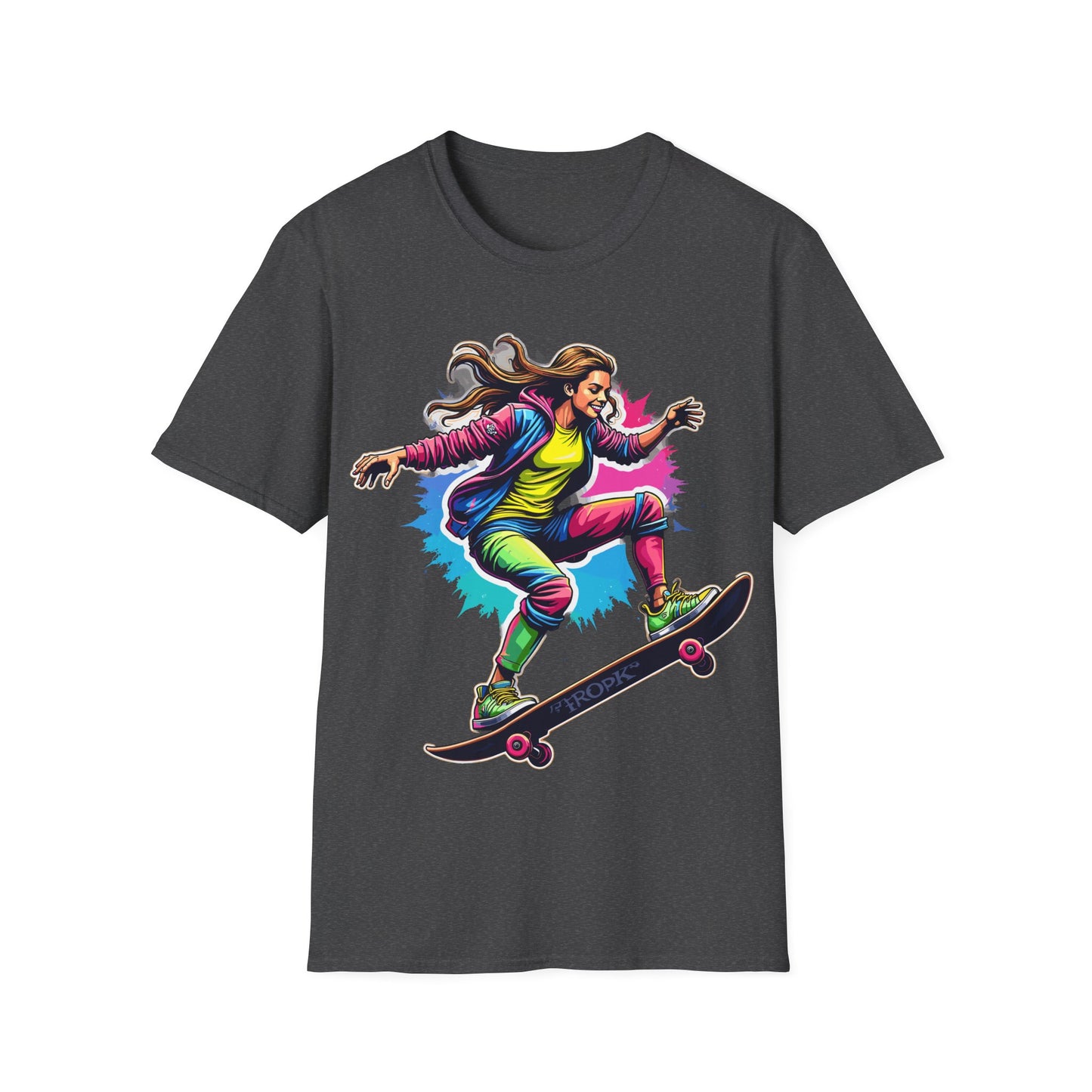 Psychedelic Female Skater T-Shirt