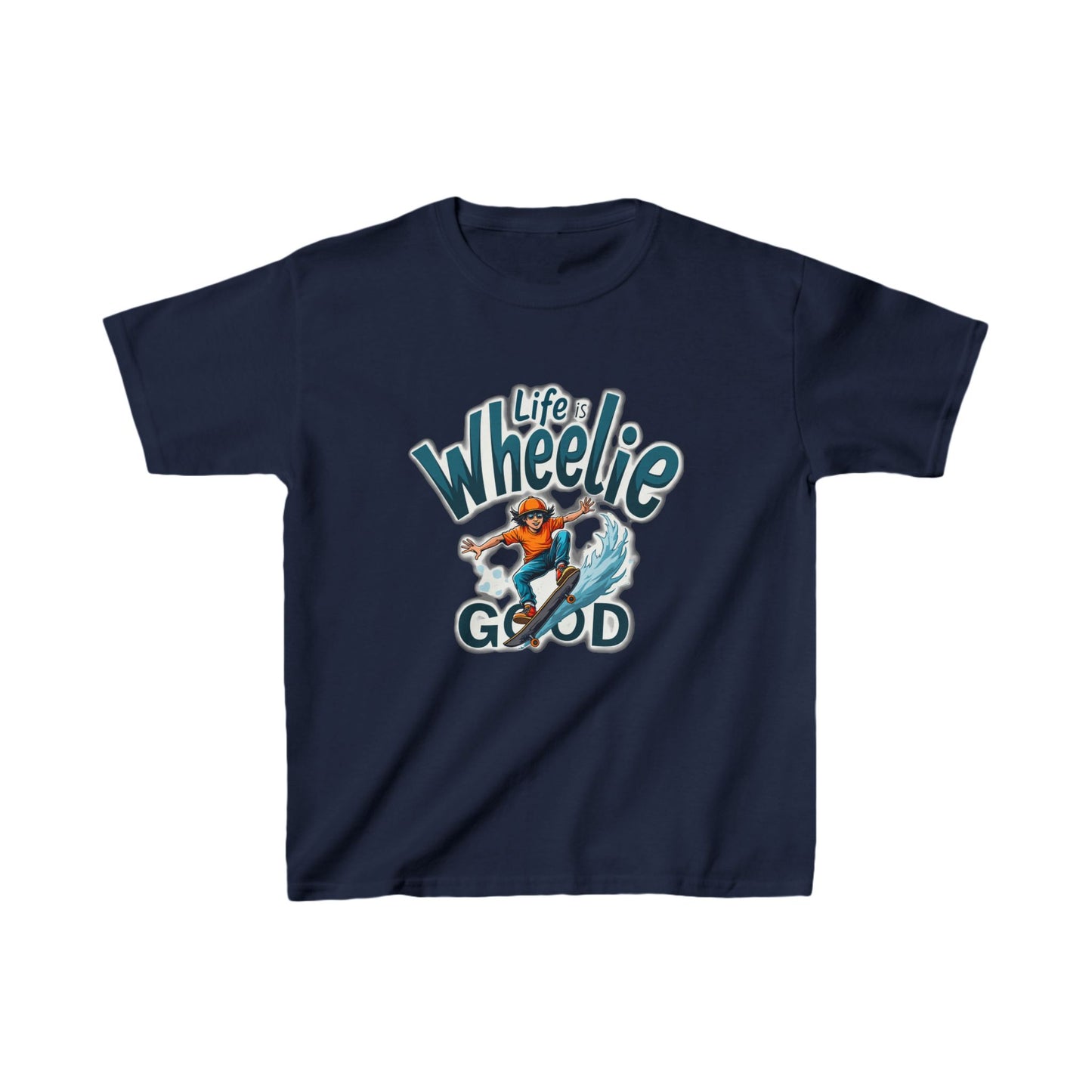 Life Is Wheelie Good With Sunglasses Kid's Tee