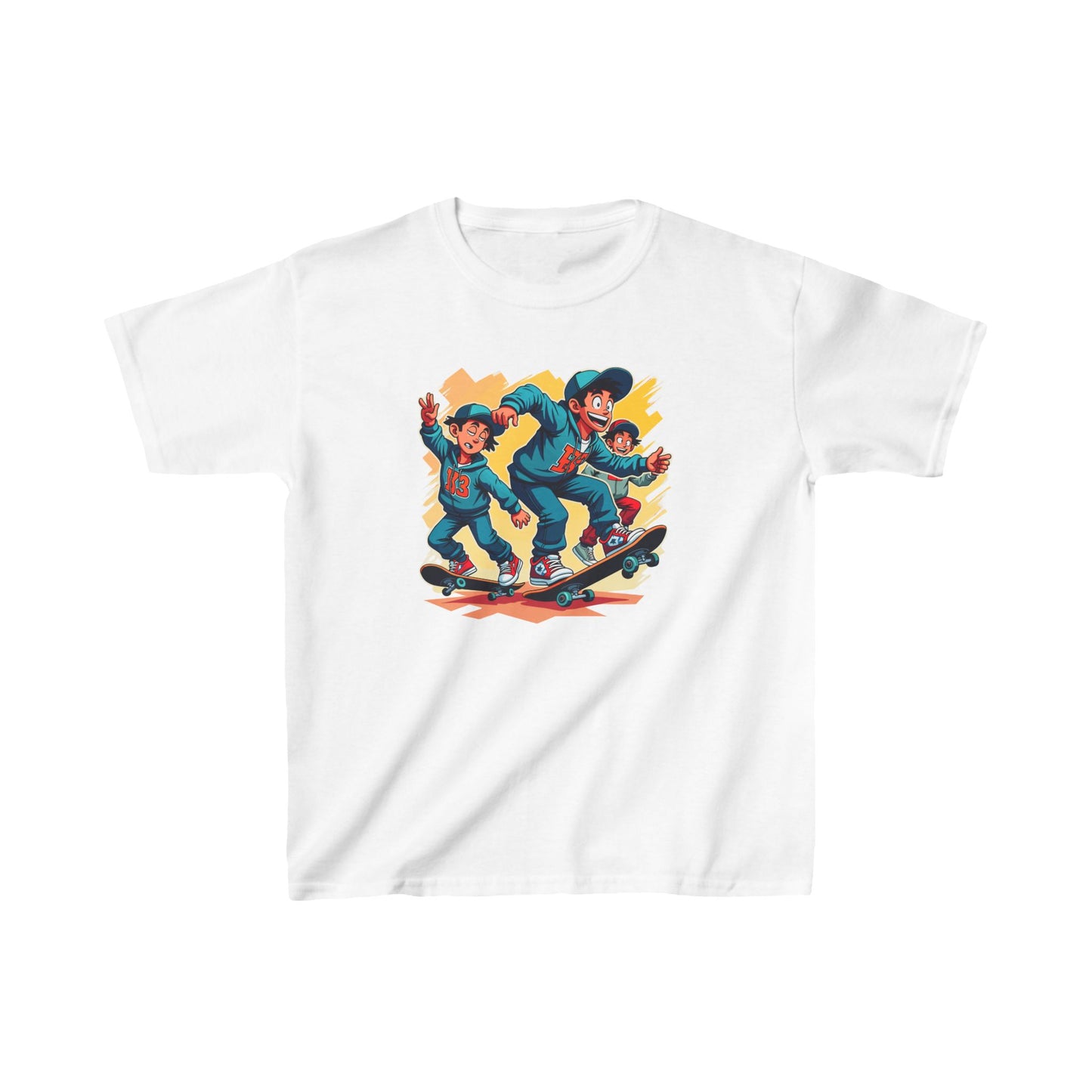 Skateboarding Buddies Kid's Tee