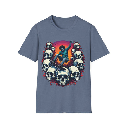White Skull Circle T-Shirt