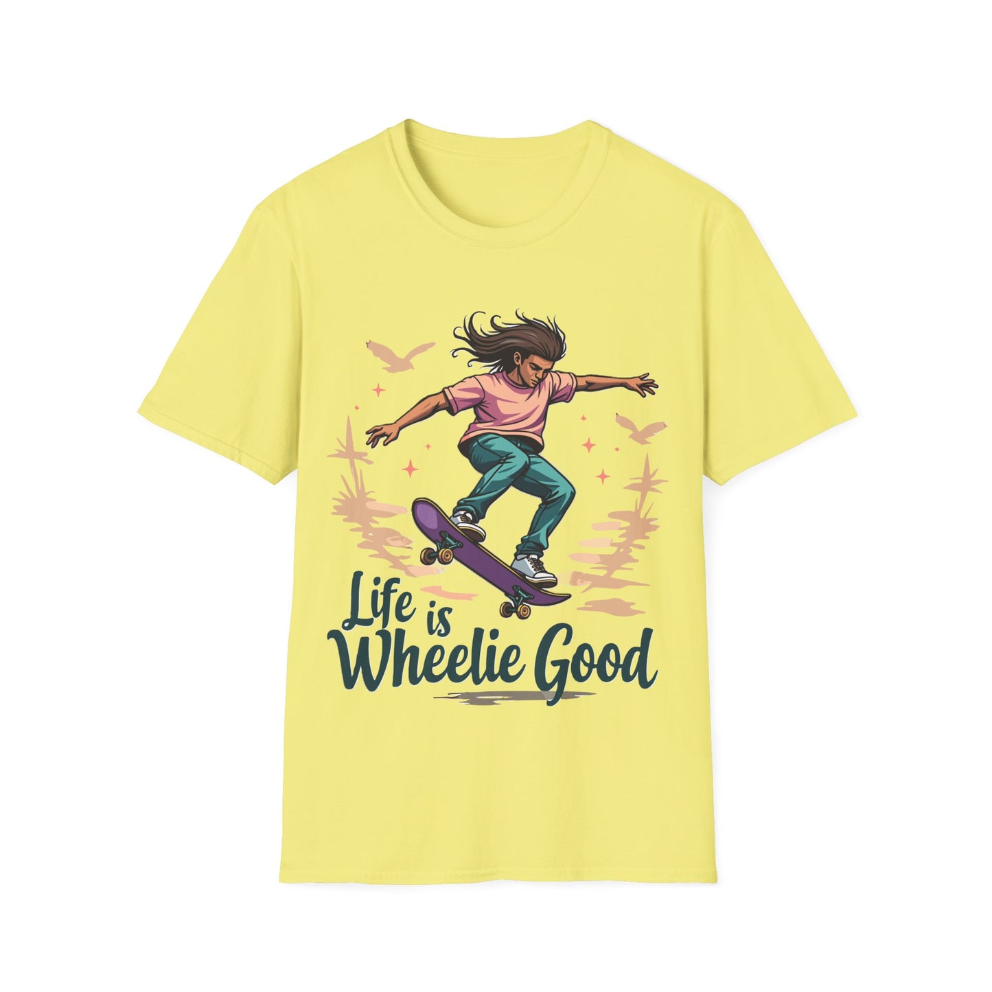 Life Is Wheelie Good Long Hair T-Shirt