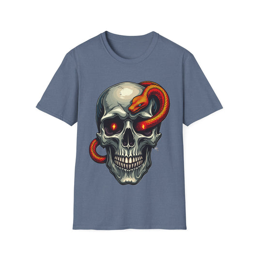 Skull With Snake T-Shirt