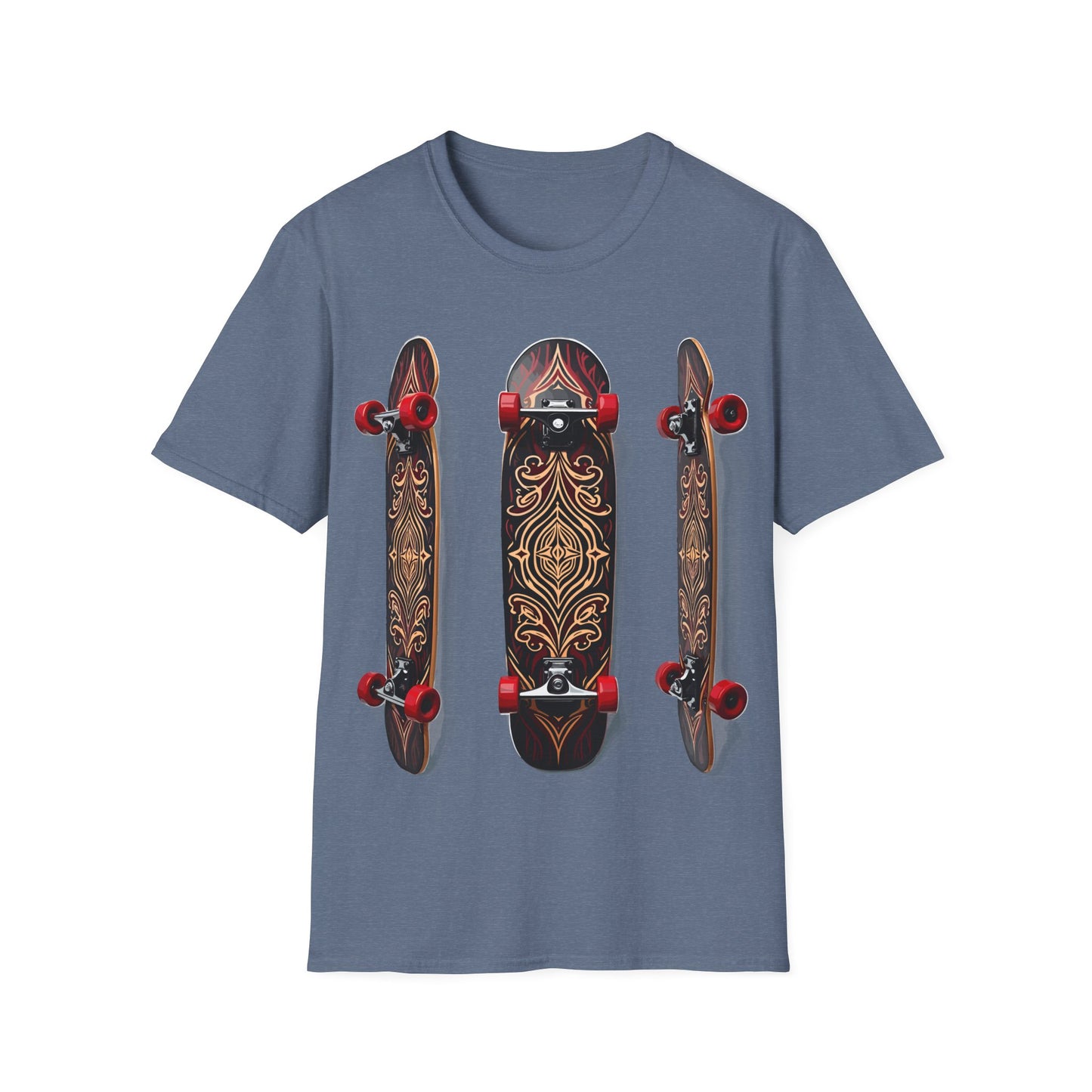 Three Tribal Wood Skateboards T-Shirt