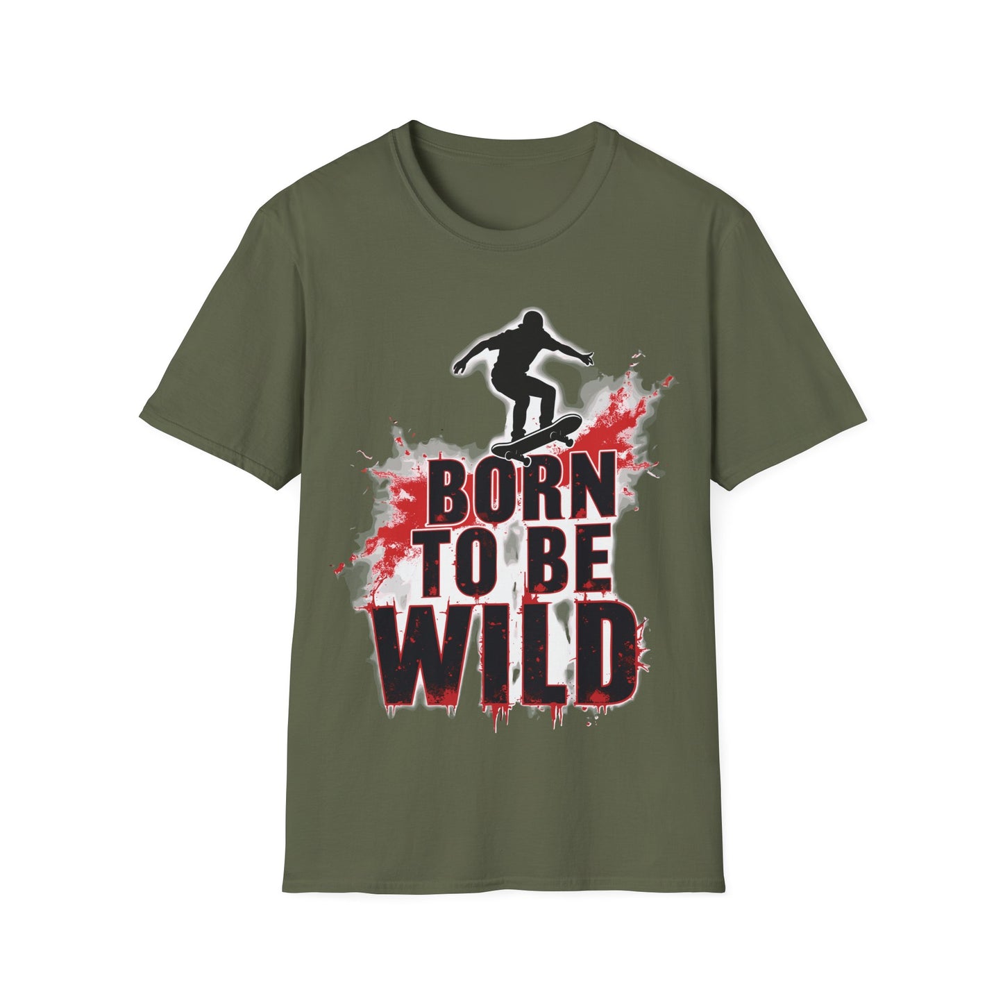 Born To Be Wild Red Drips T-Shirt