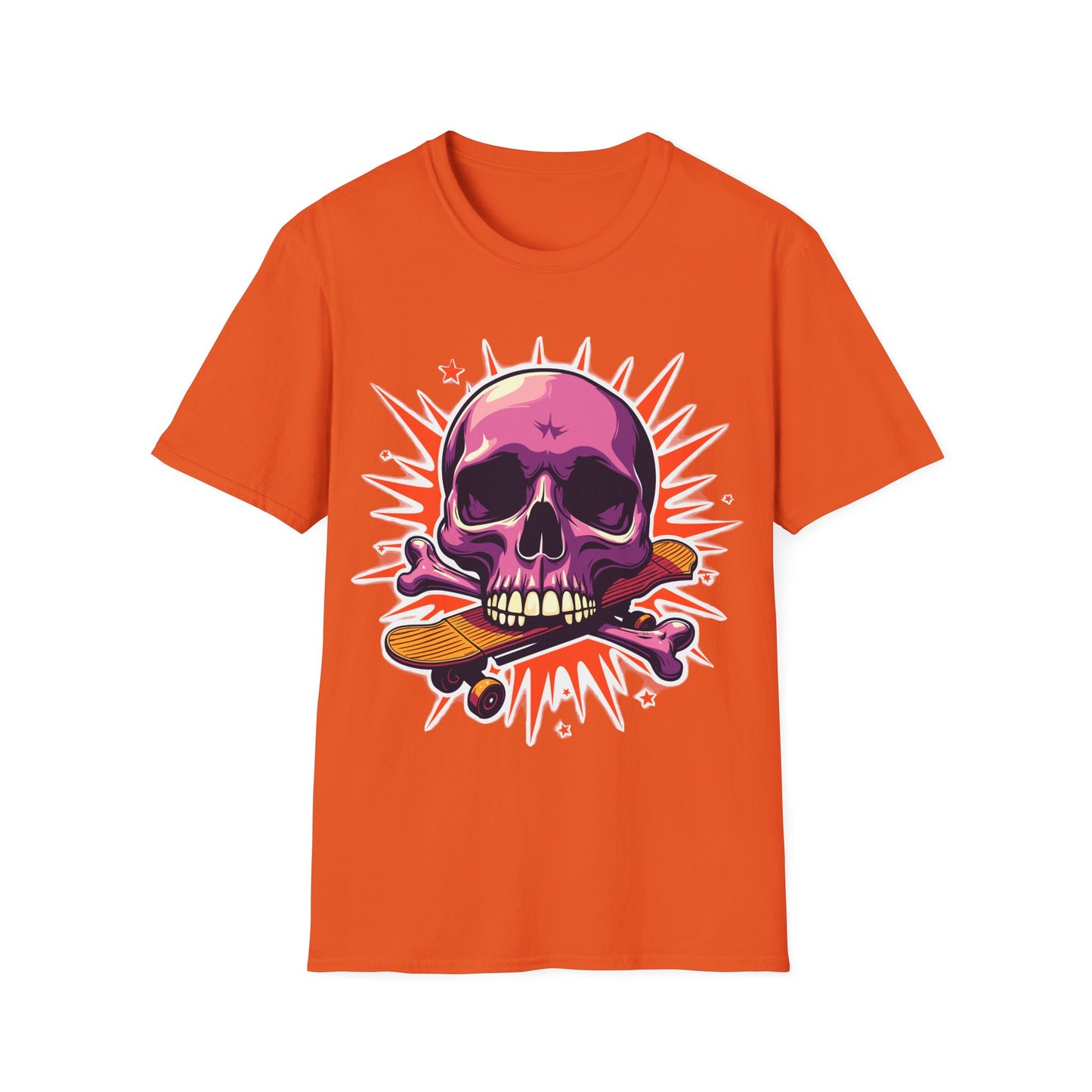 Skull On Skateboard T-Shirt