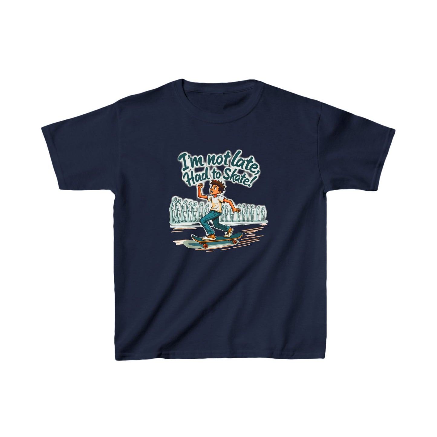 I'm Not Late Had To Skate Boy Kid's Tee