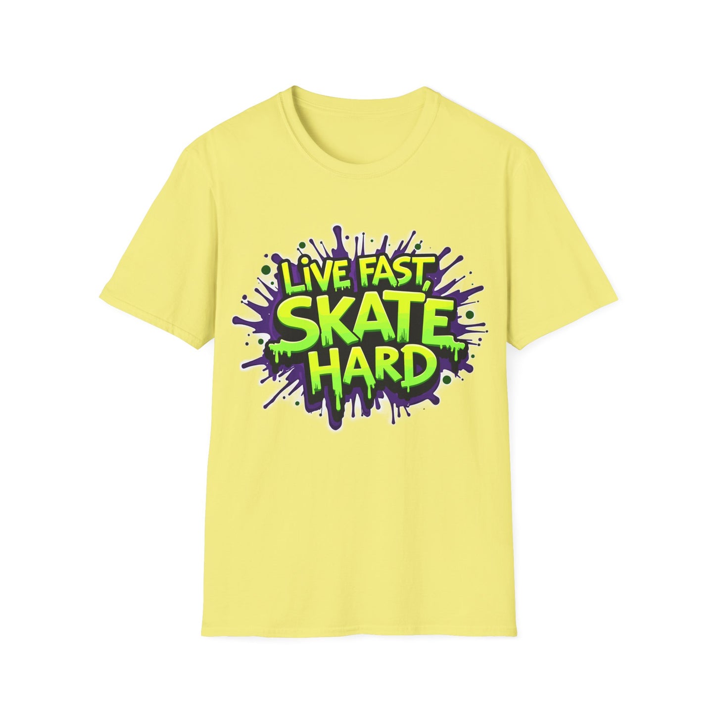 Live Fast, Skate Hard Graphic T-Shirt