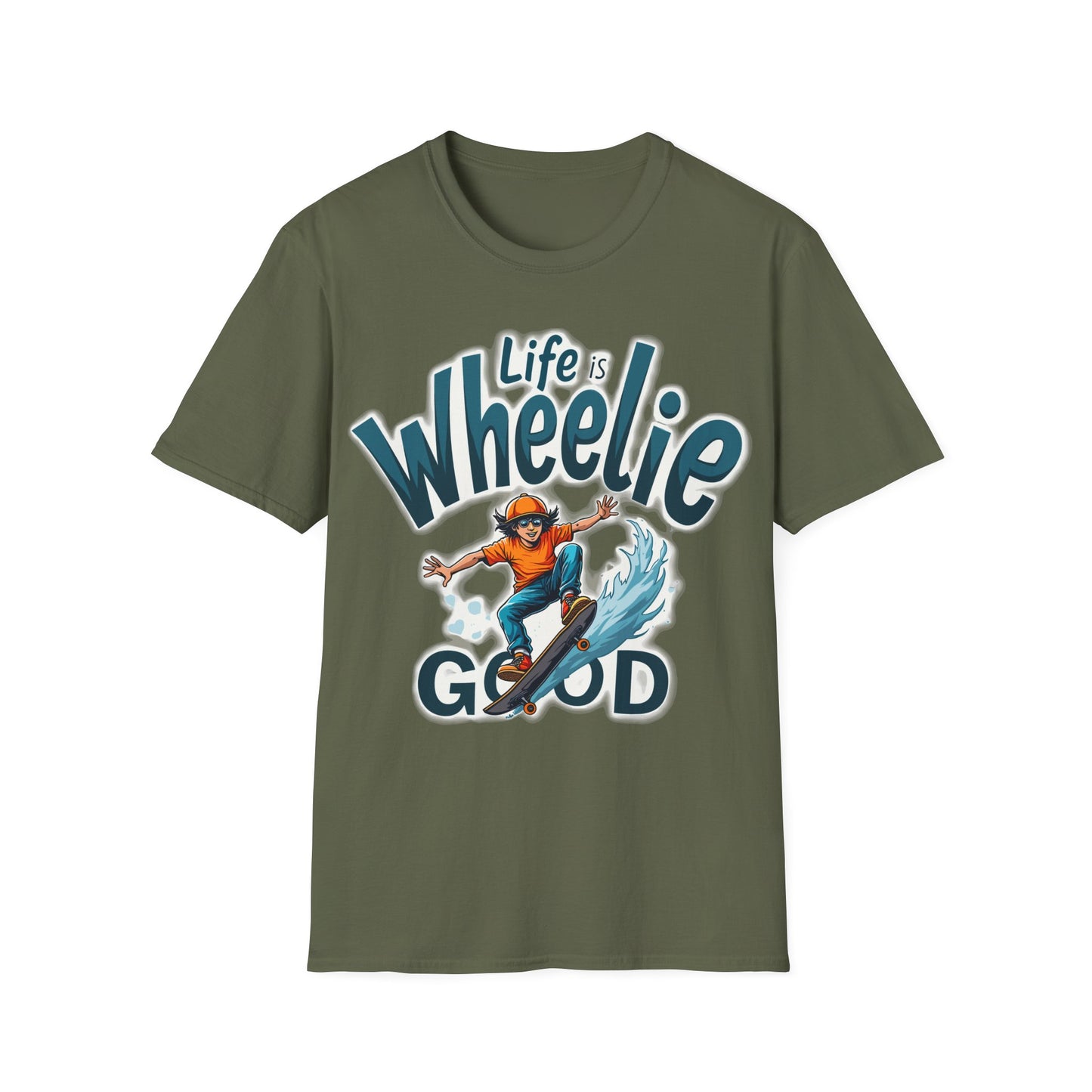 Life Is Wheelie Good With Sunglasses T-Shirt