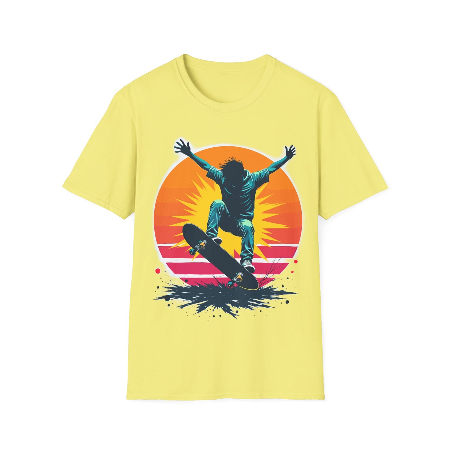 Retro Sun Skater T-Shirt