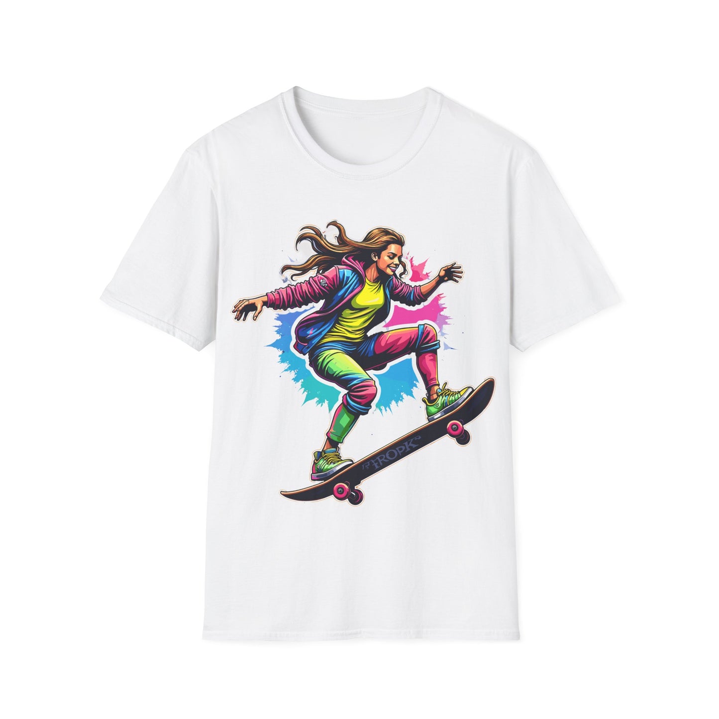 Psychedelic Female Skater T-Shirt