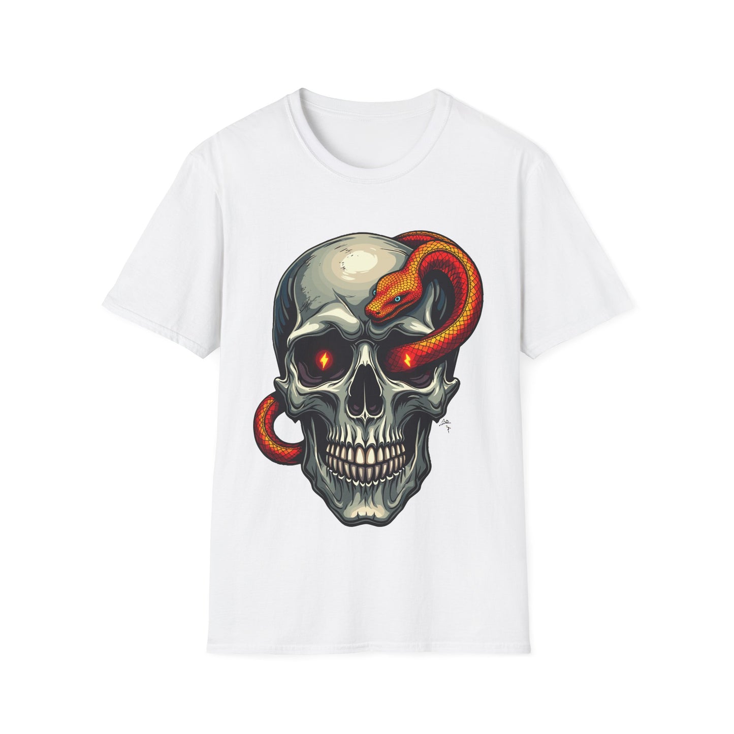 Skull With Snake T-Shirt