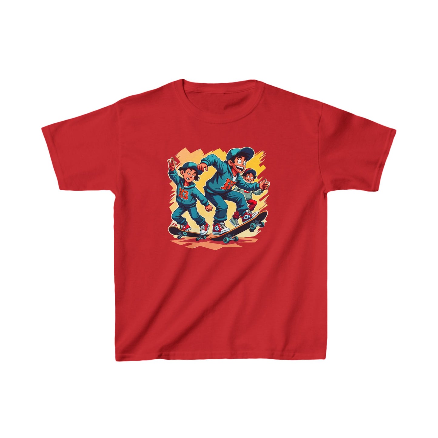 Skateboarding Buddies Kid's Tee