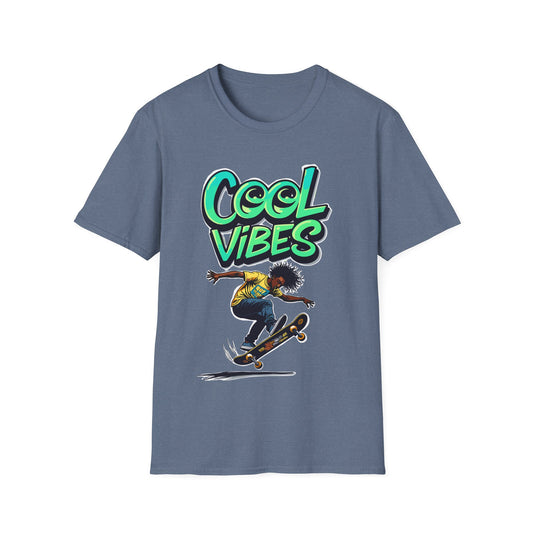 Cool Vibes In Blue T-Shirt