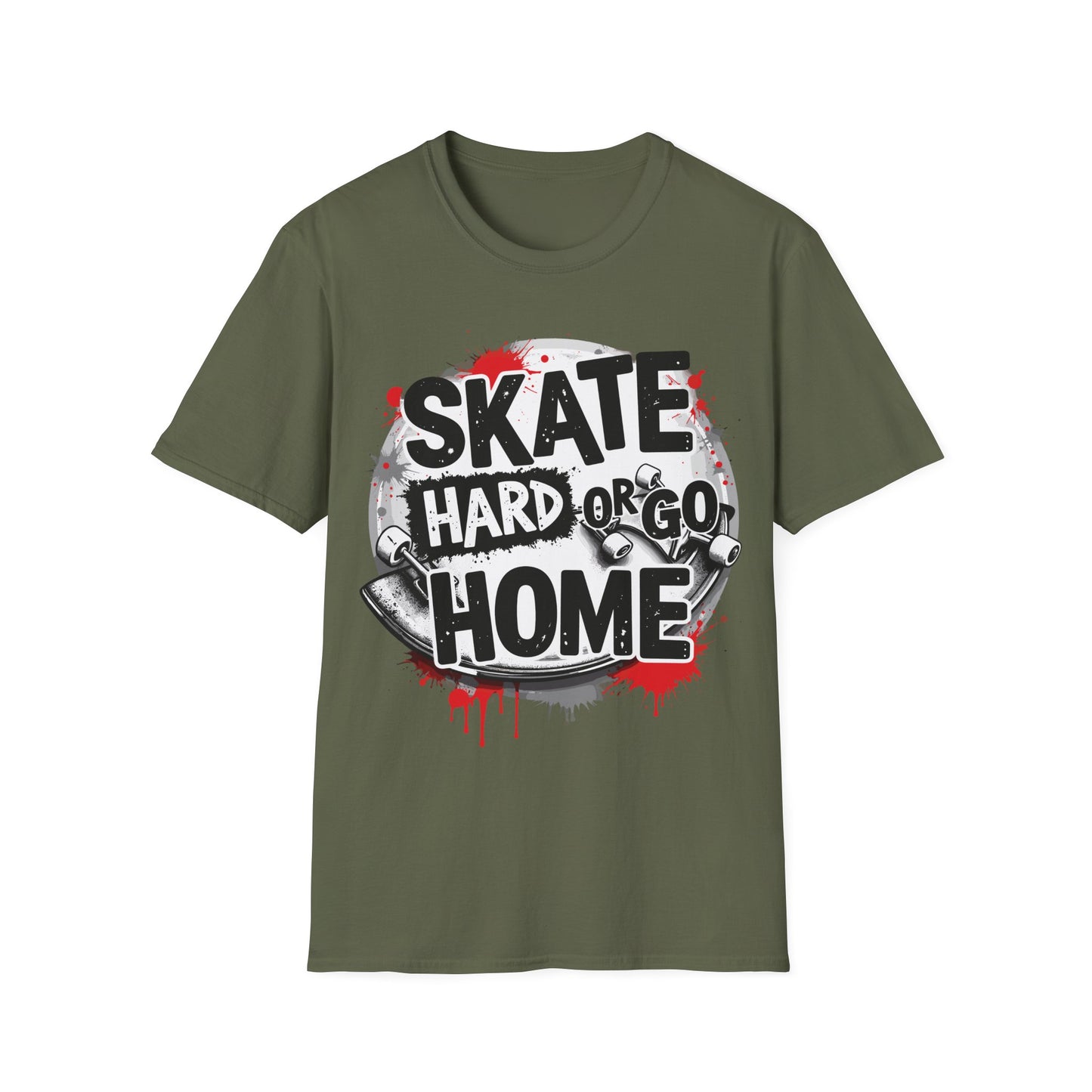 Skate Hard or Go Home Splatter T-Shirt