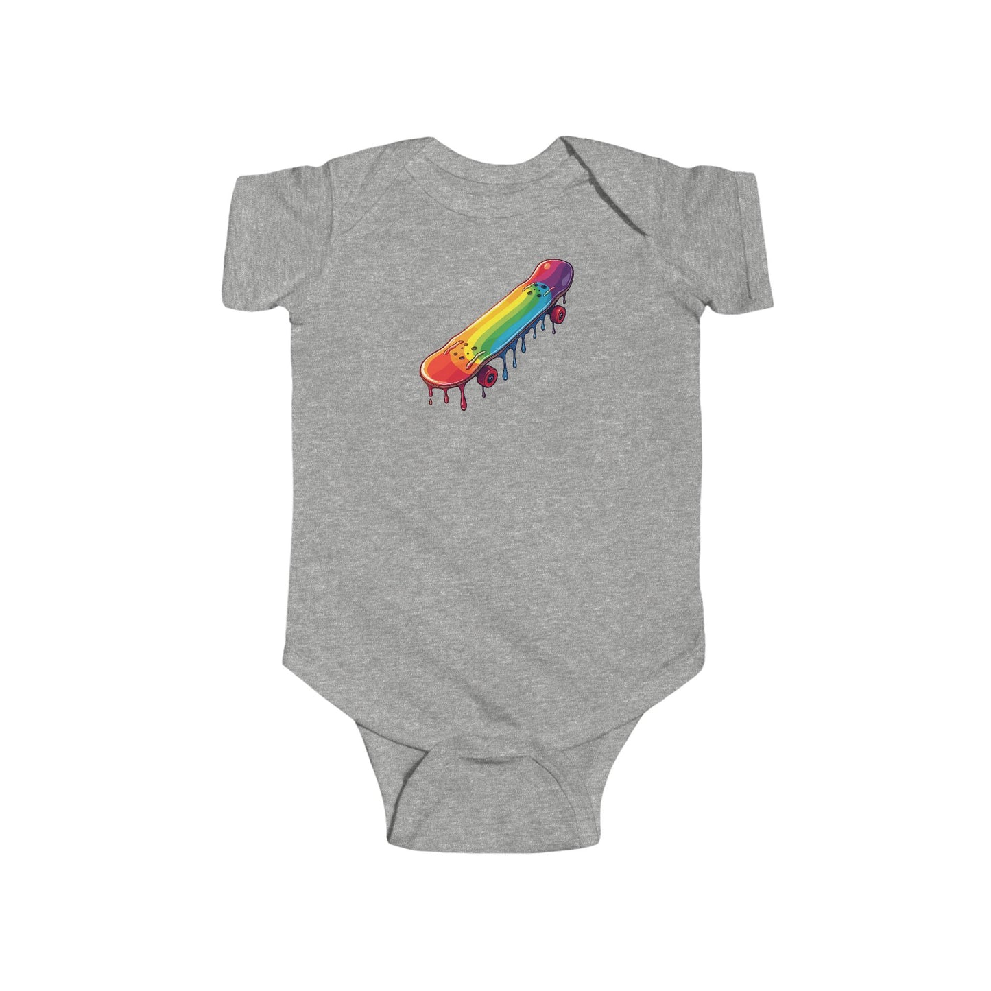 Dripping Paint Skateboard Infant Onesie