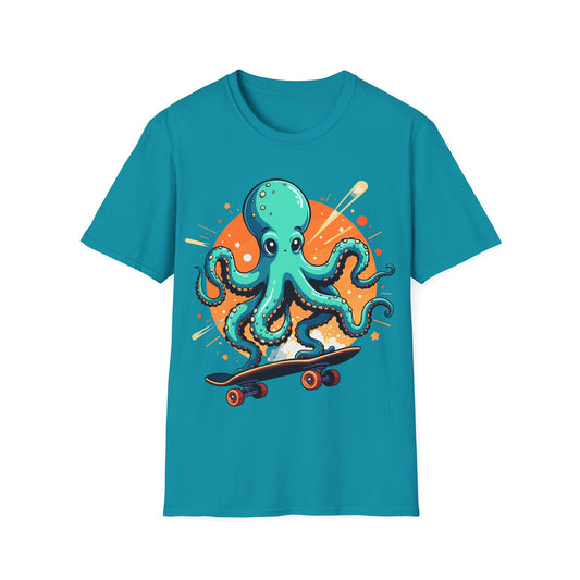 Skateboarding Octopus T-Shirt