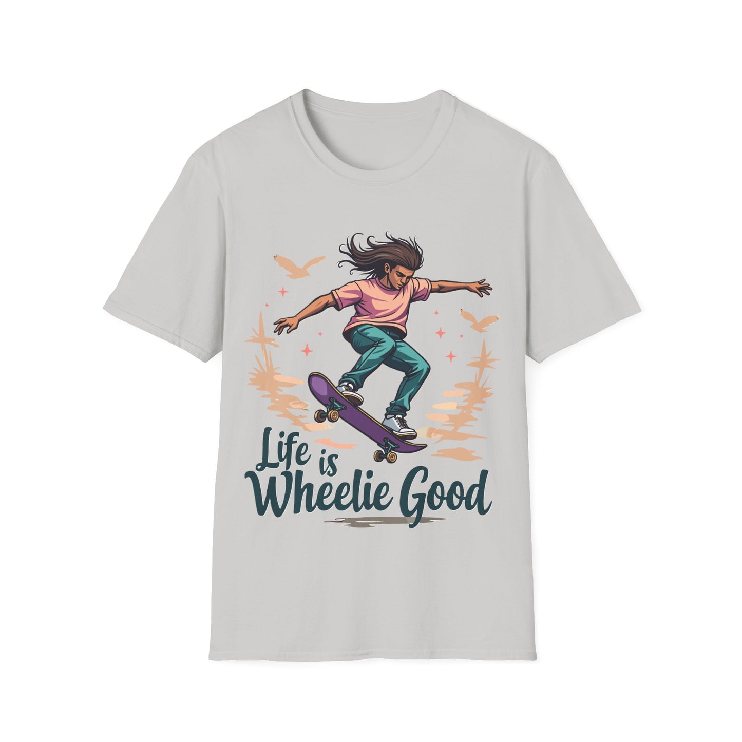 Life Is Wheelie Good Long Hair T-Shirt