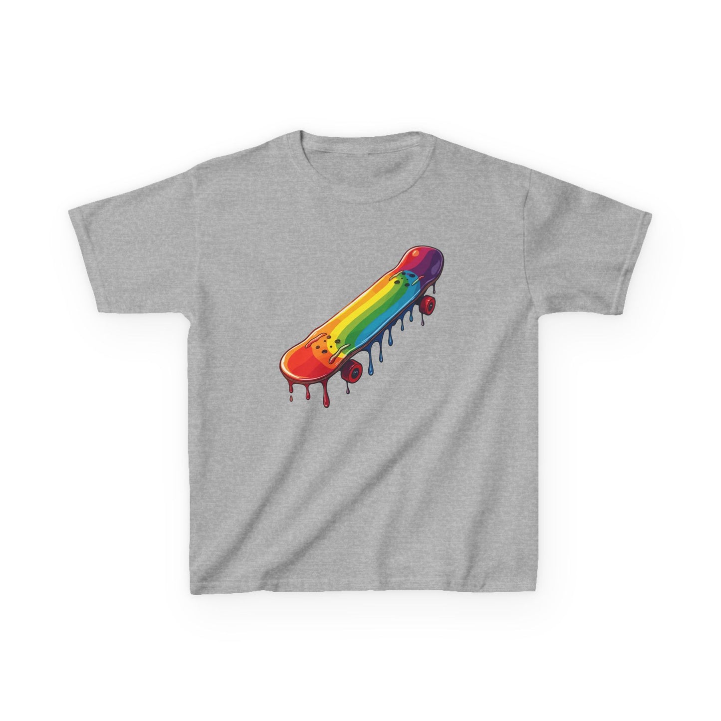 Dripping Paint Skateboard Kid's Tee