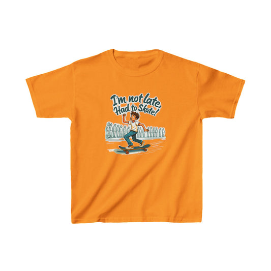 I'm Not Late Had To Skate Boy Kid's Tee