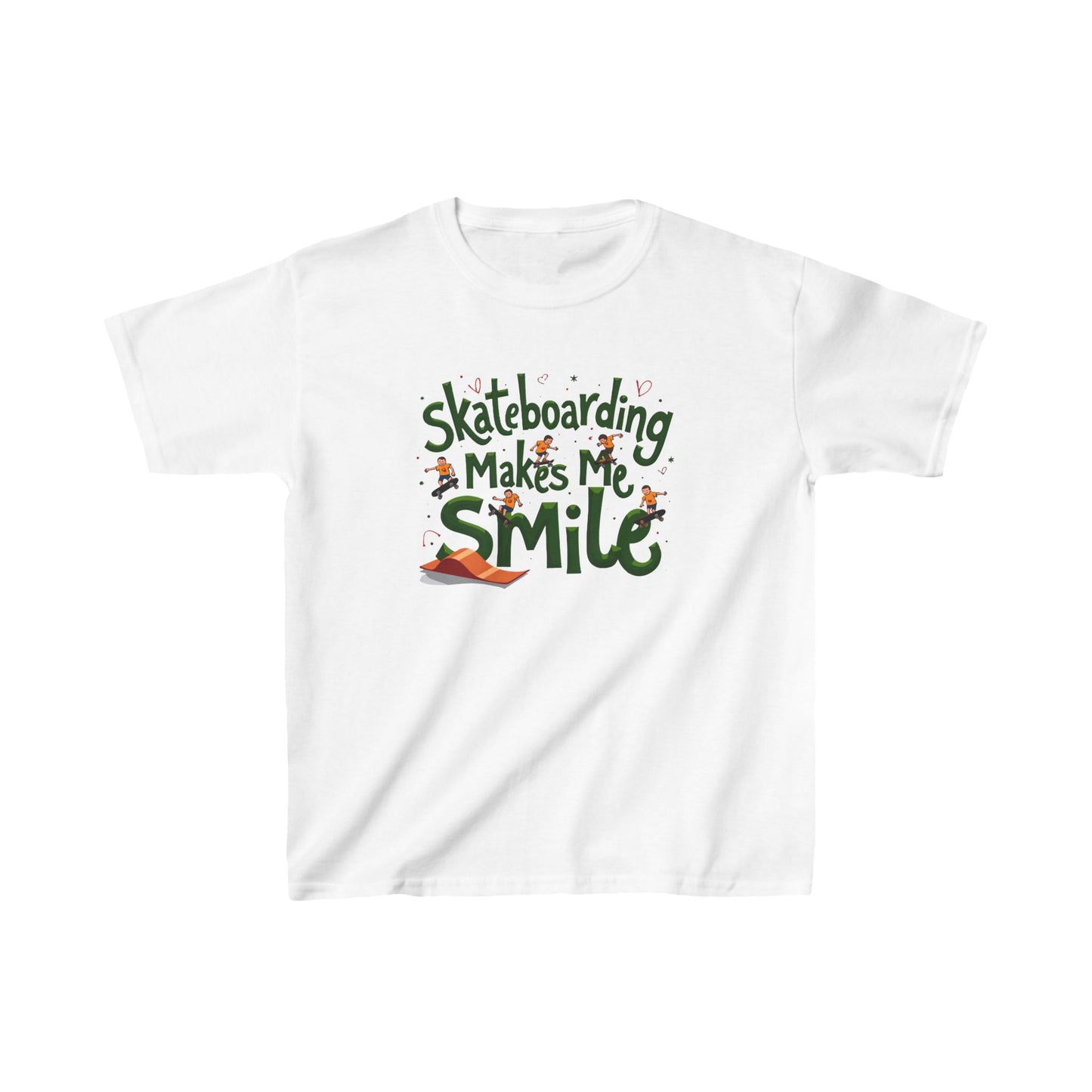 Skateboarding Makes Me Smile Kid's Tee