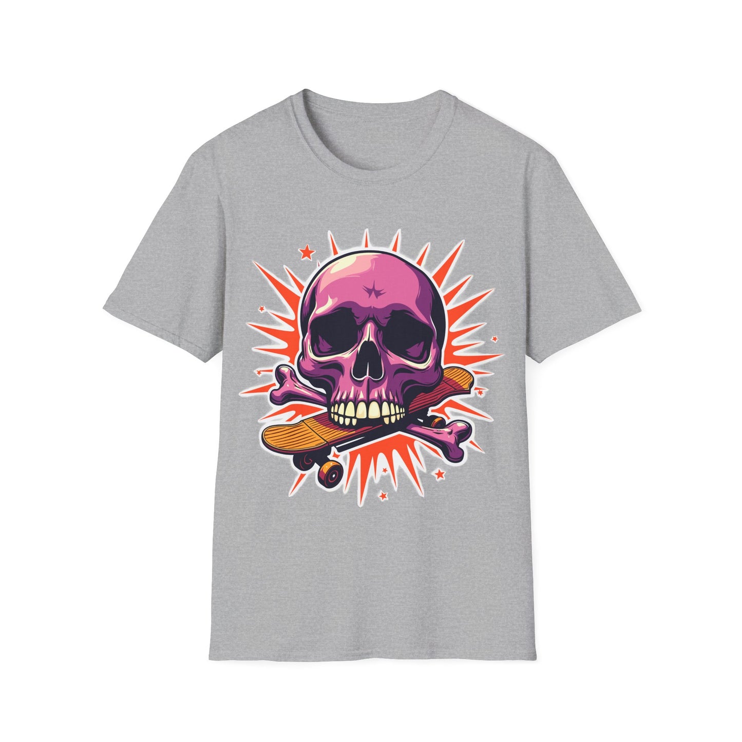 Skull On Skateboard T-Shirt