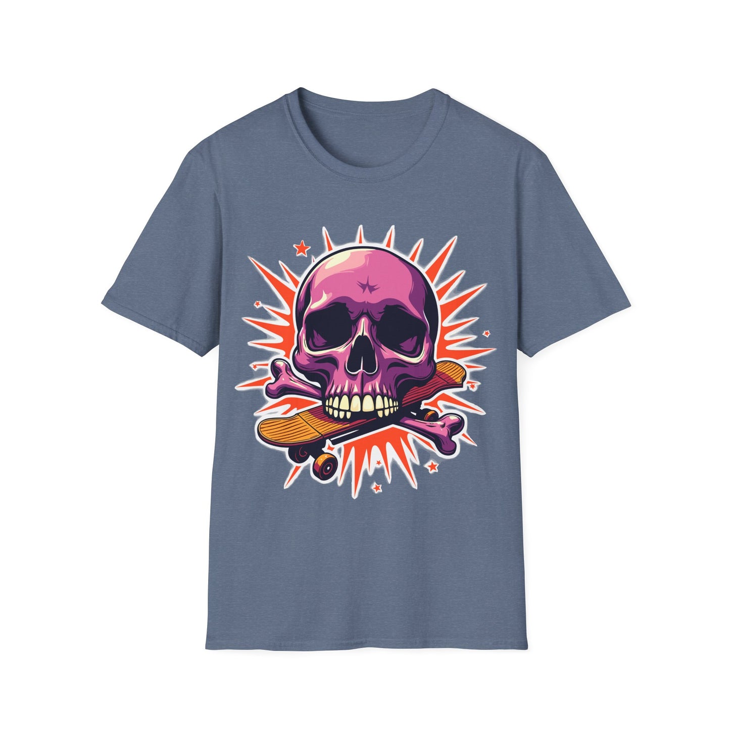 Skull On Skateboard T-Shirt