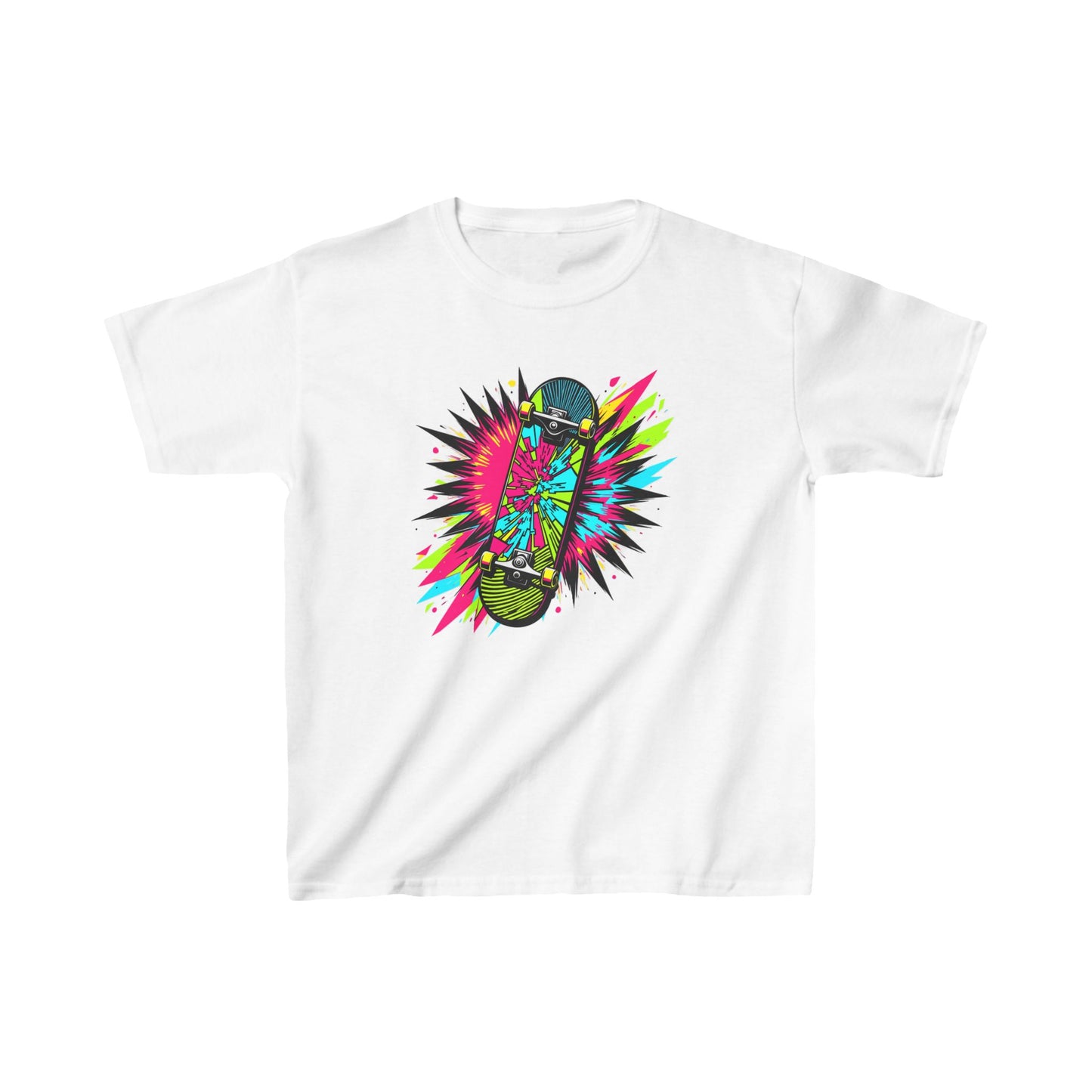 Neon Skateboard Kid's Tee