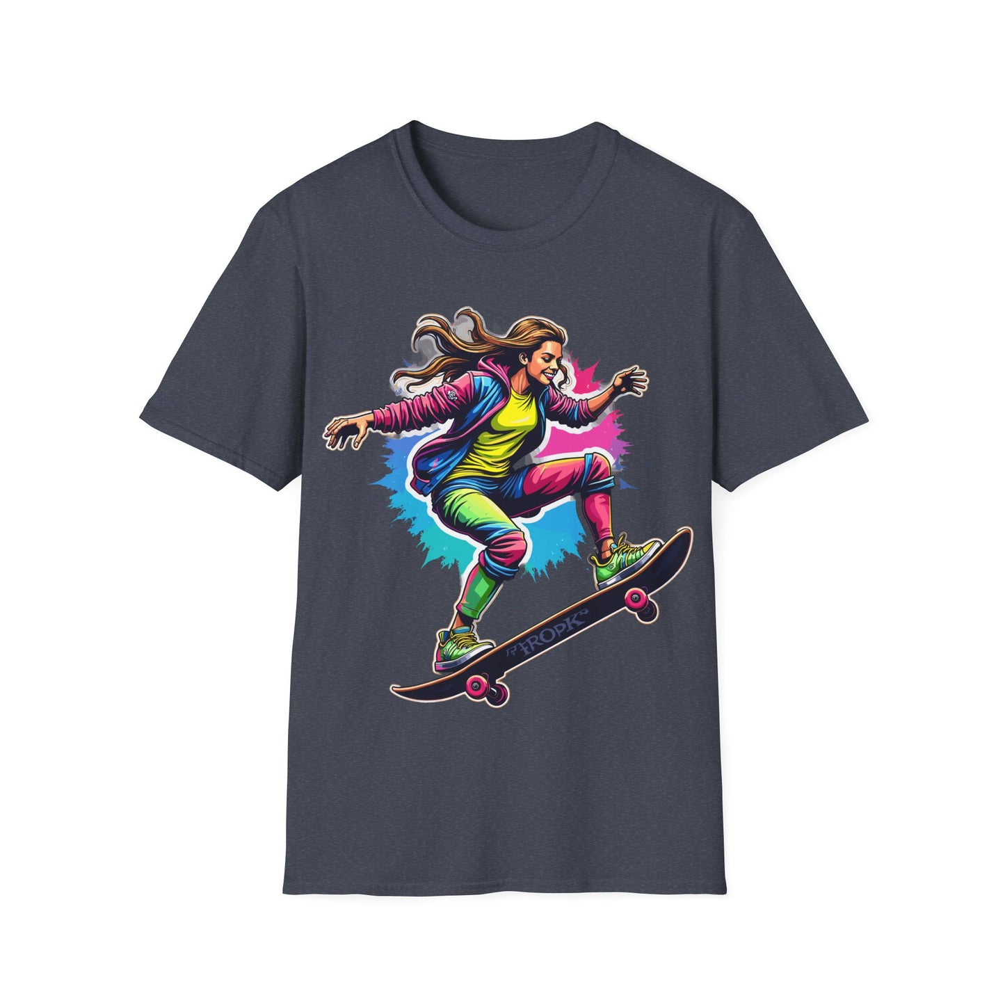 Psychedelic Female Skater T-Shirt