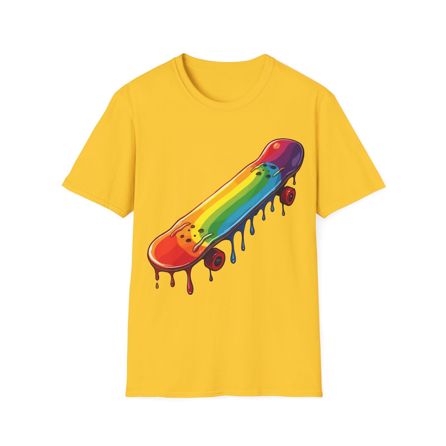 Dripping Paint Skateboard T-Shirt