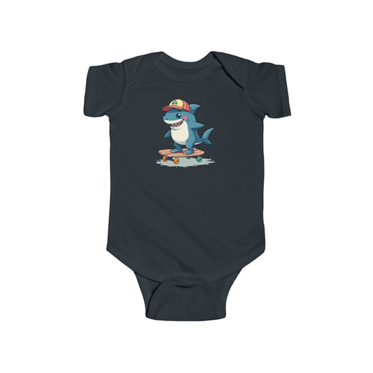 Skateboarding Shark Infant Onesie