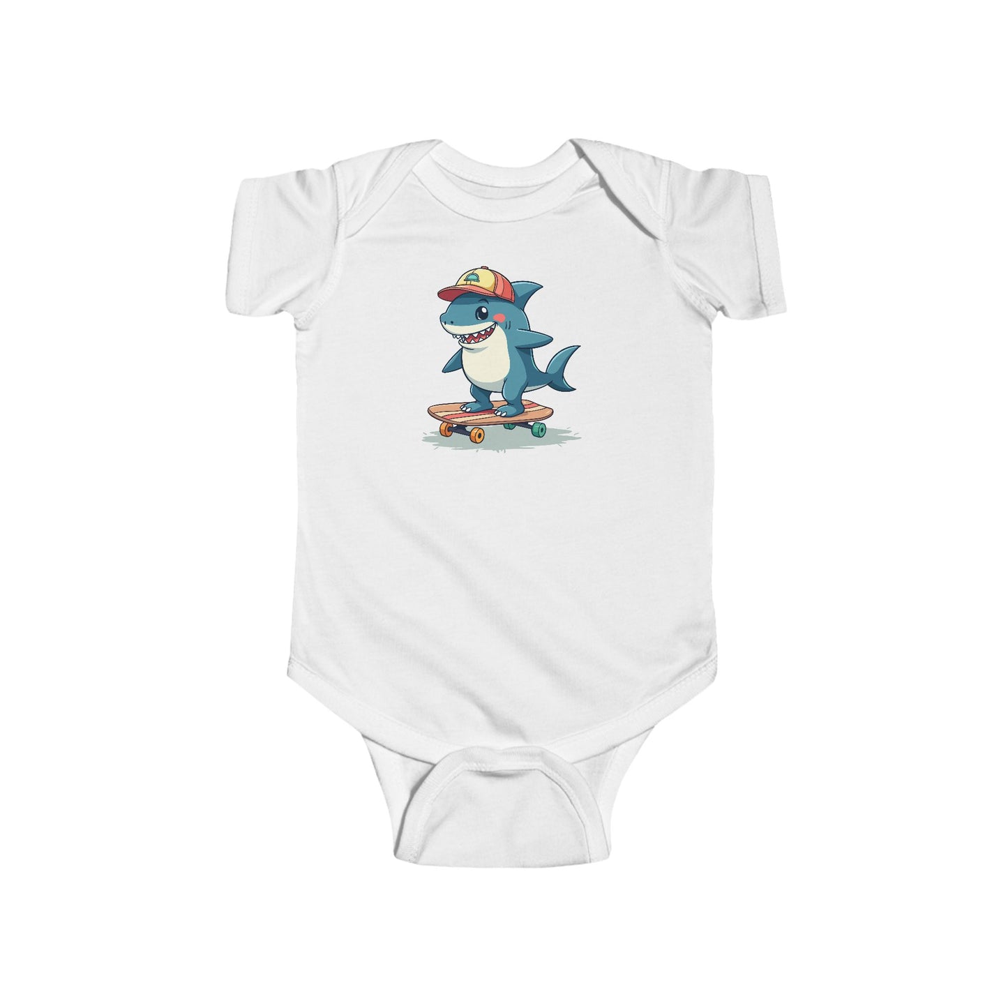 Skateboarding Shark Infant Onesie