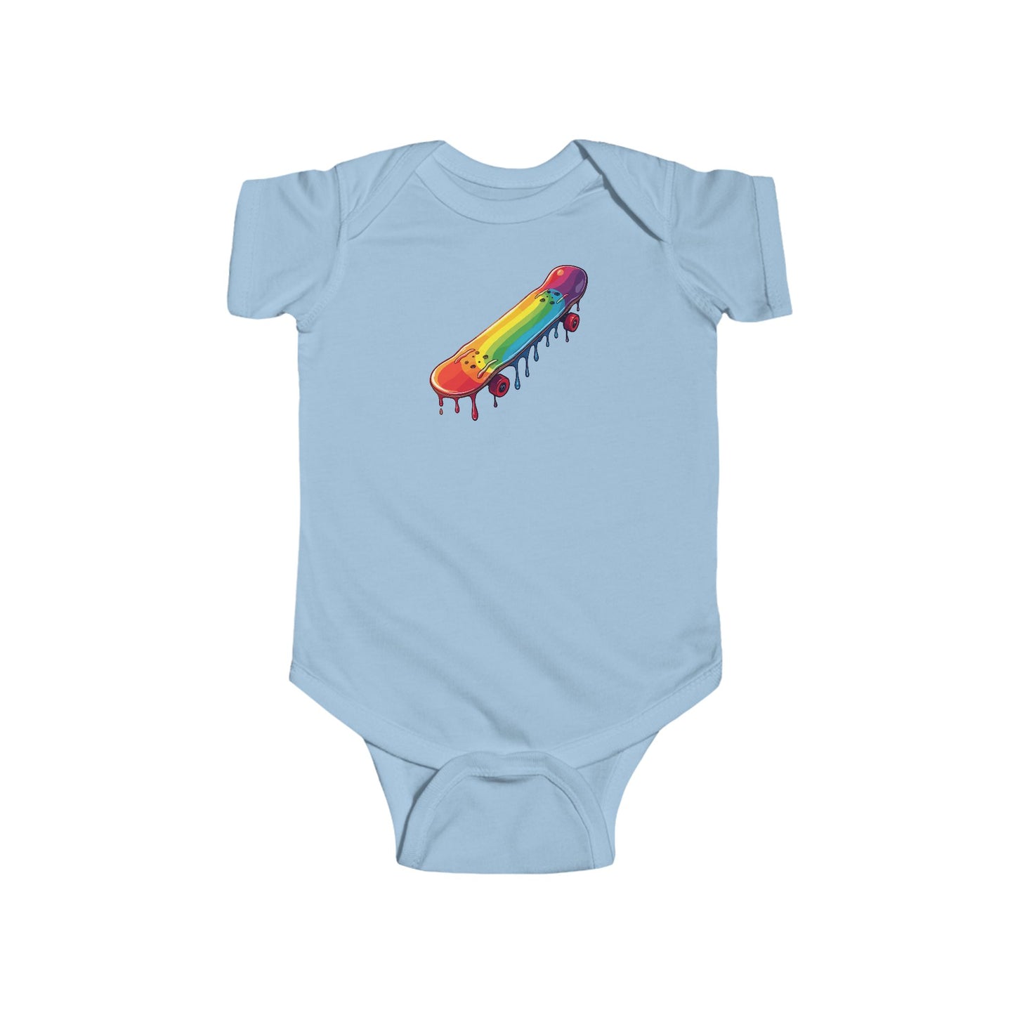 Dripping Paint Skateboard Infant Onesie