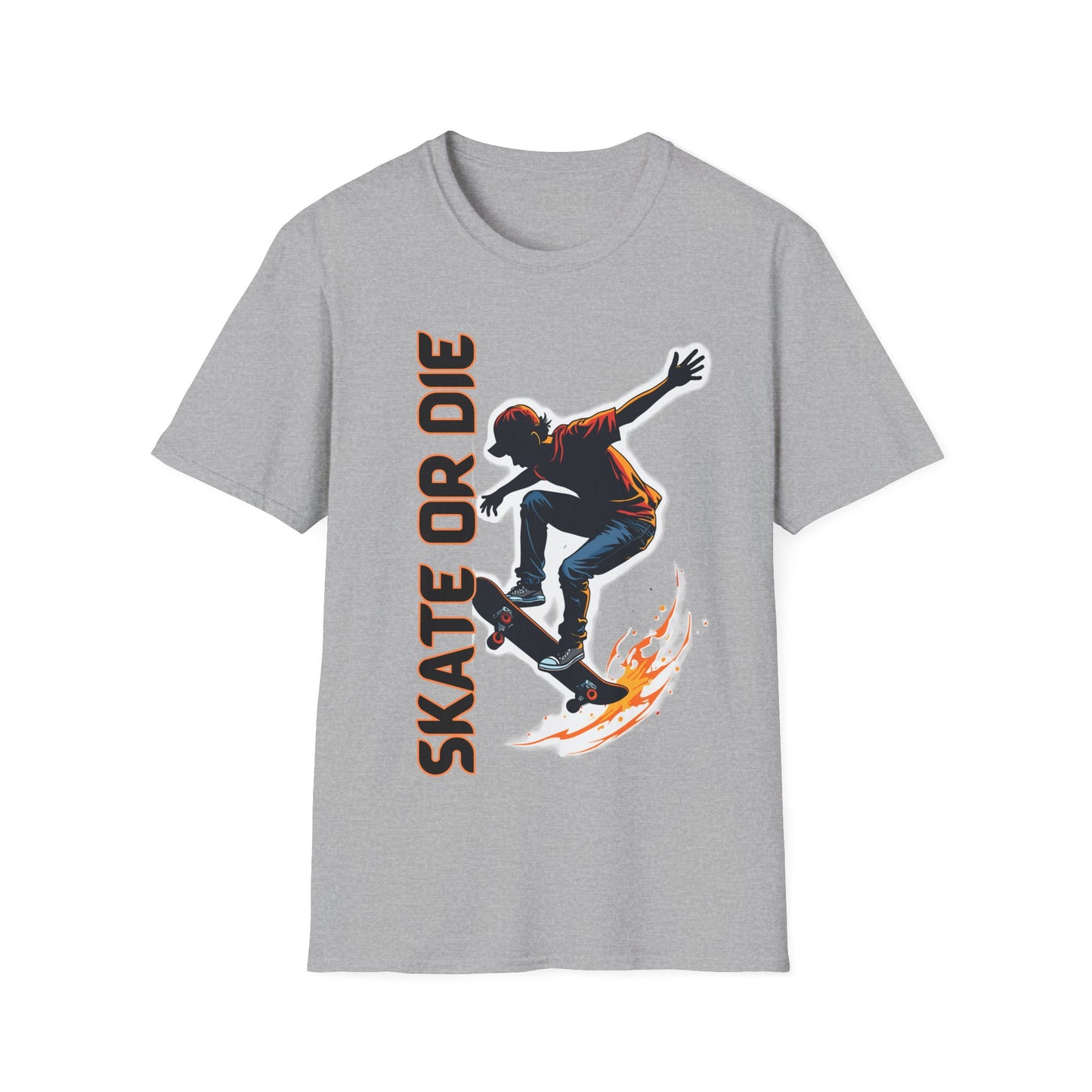 Skate Or Die In Orange T-Shirt