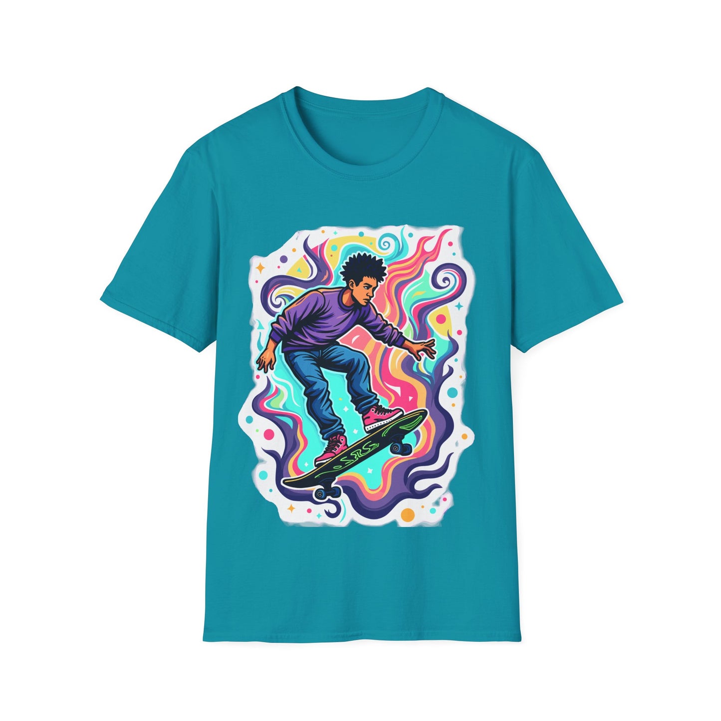 Psychedelic Skateboarder T-Shirt