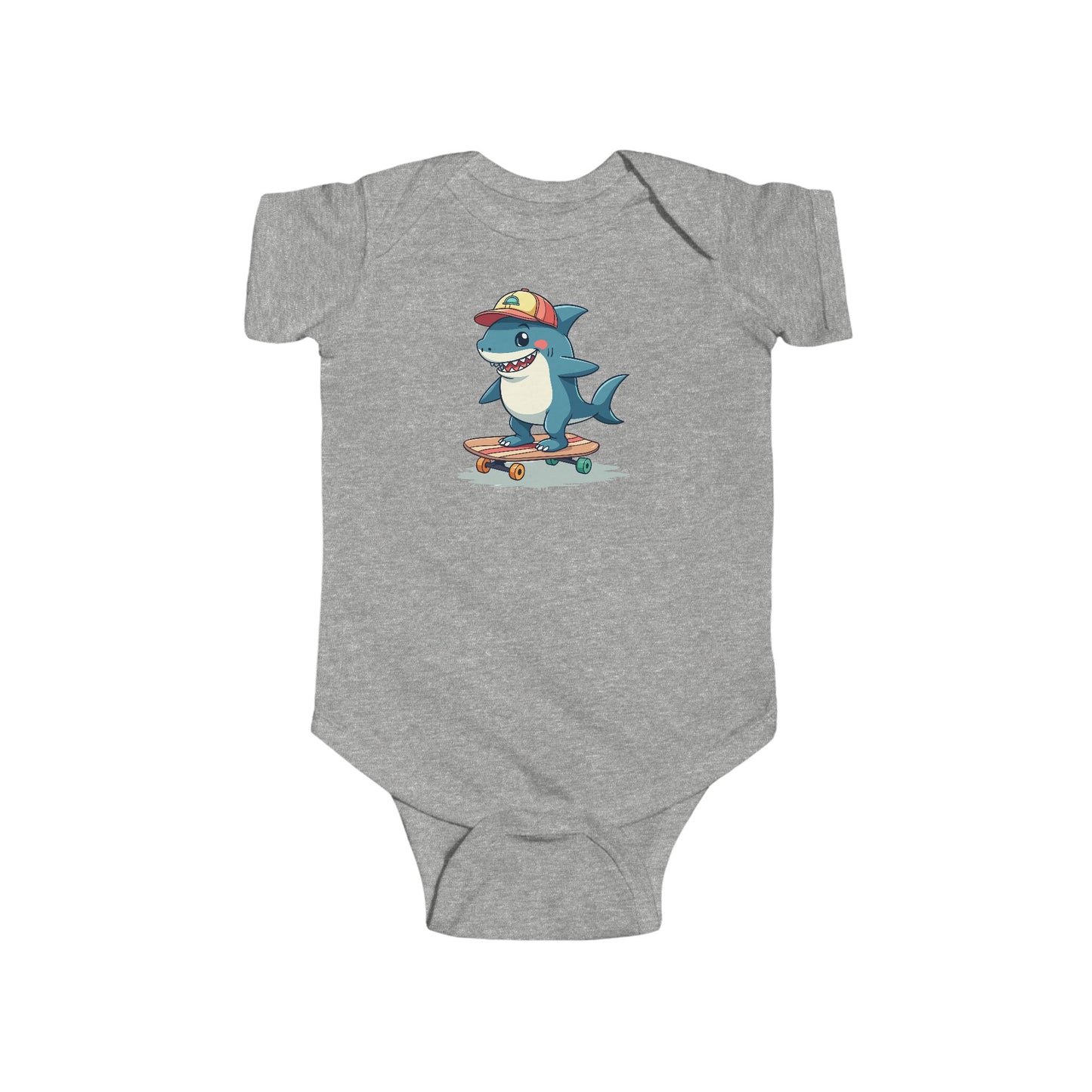 Skateboarding Shark Infant Onesie