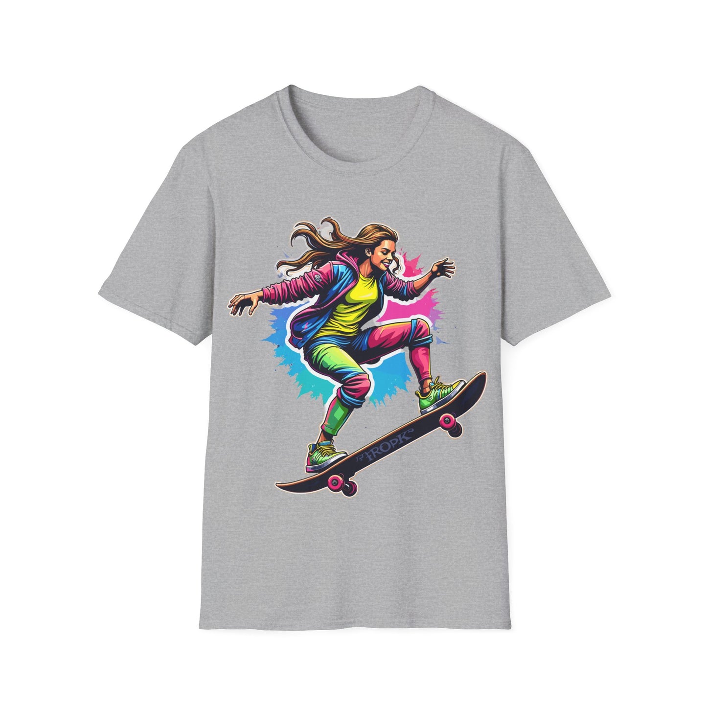 Psychedelic Female Skater T-Shirt