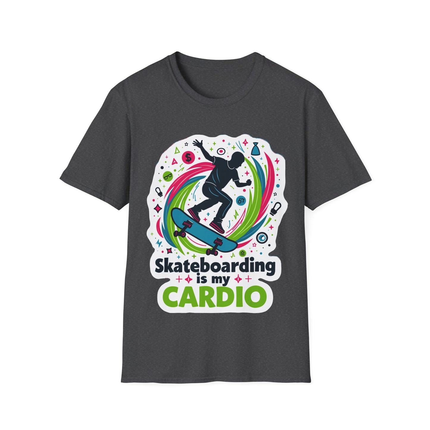 Skateboarding Is My Cardio T-Shirt