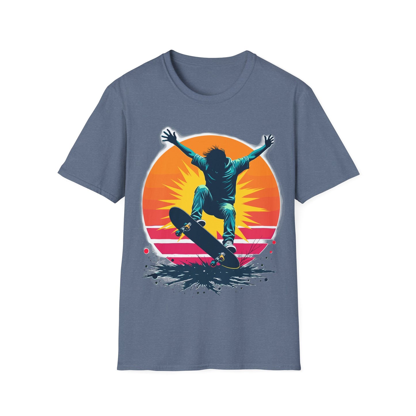 Retro Sun Skater T-Shirt