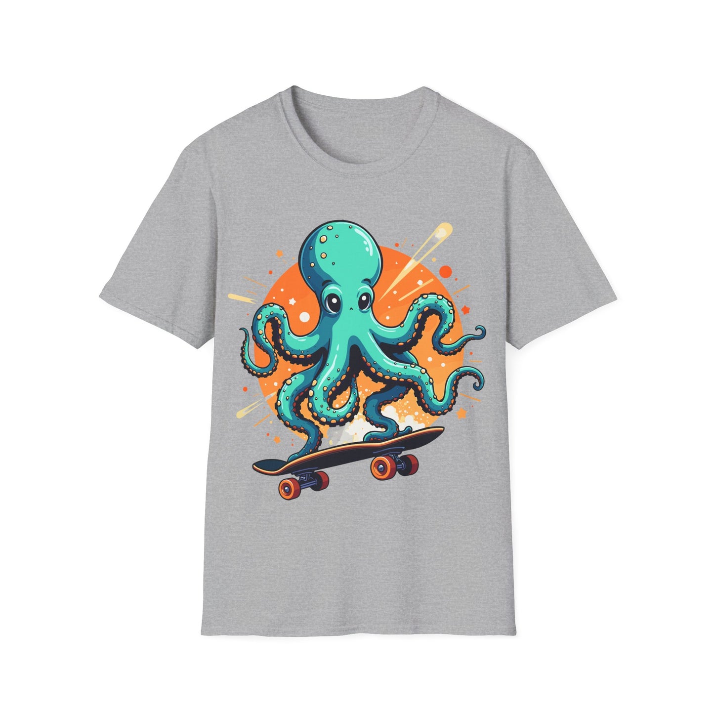 Skateboarding Octopus T-Shirt