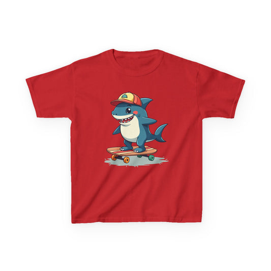 Skateboarding Shark Kid's Tee