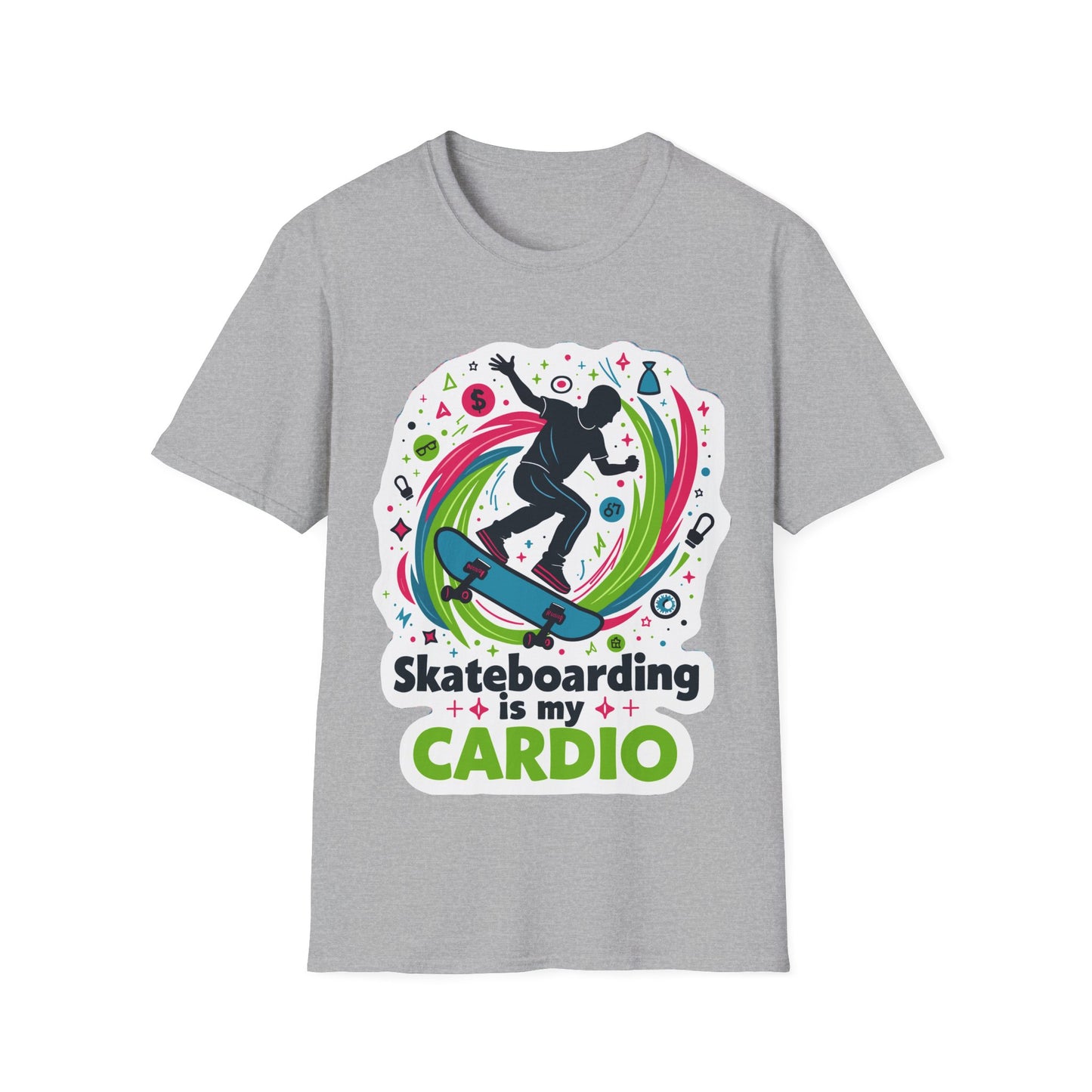 Skateboarding Is My Cardio T-Shirt