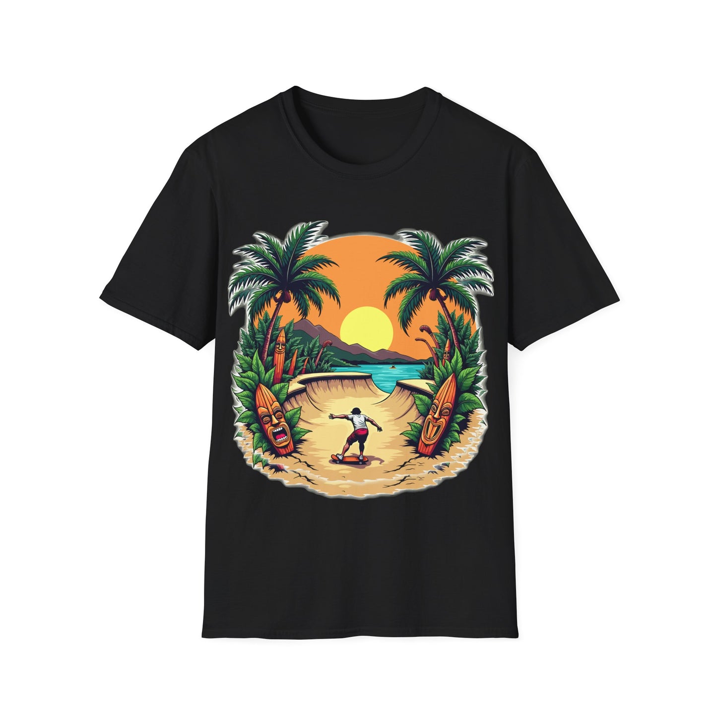Hawaiian Skateboarder T-Shirt