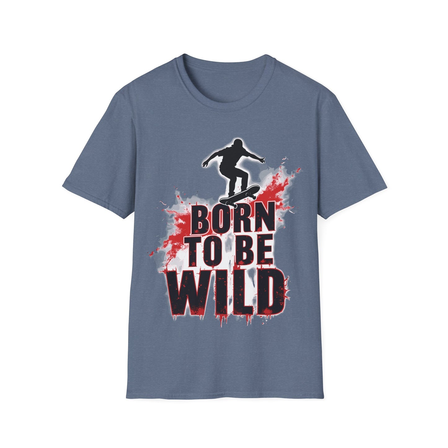 Born To Be Wild Red Drips T-Shirt