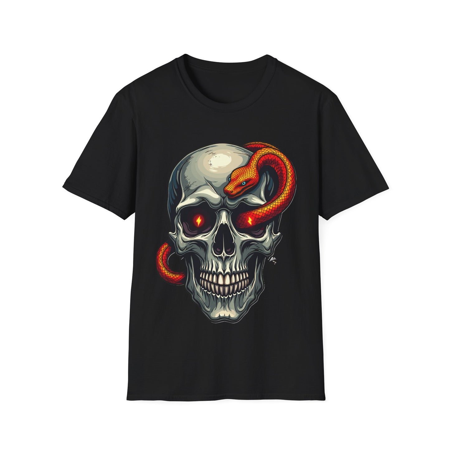 Skull With Snake T-Shirt