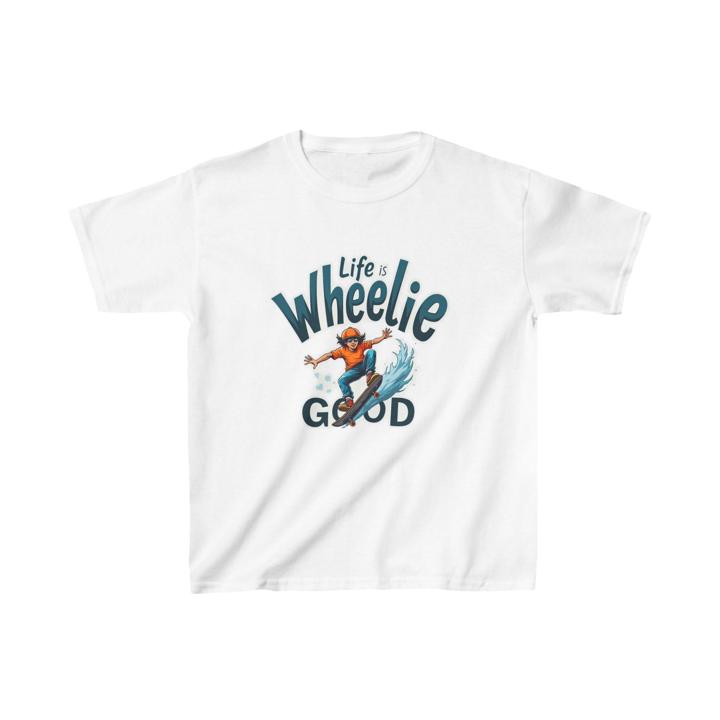 Life Is Wheelie Good With Sunglasses Kid's Tee