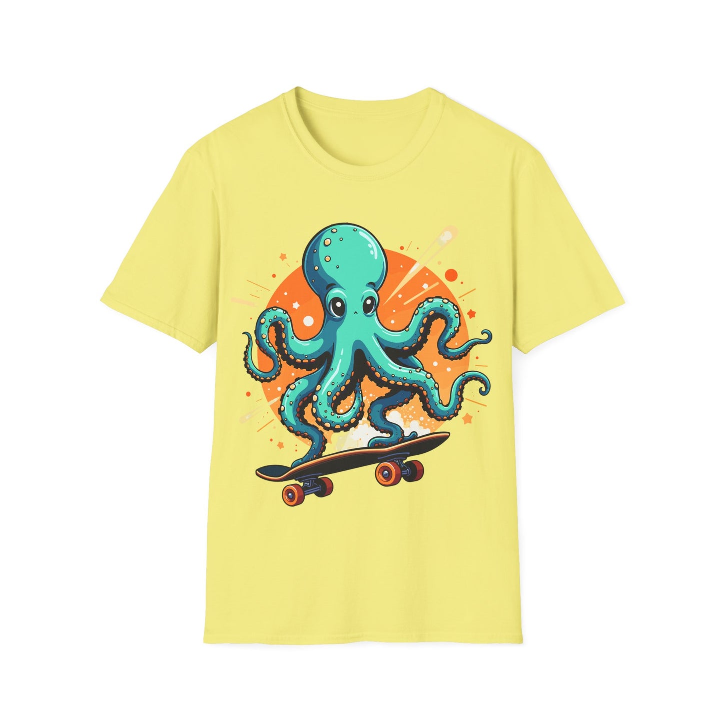 Skateboarding Octopus T-Shirt