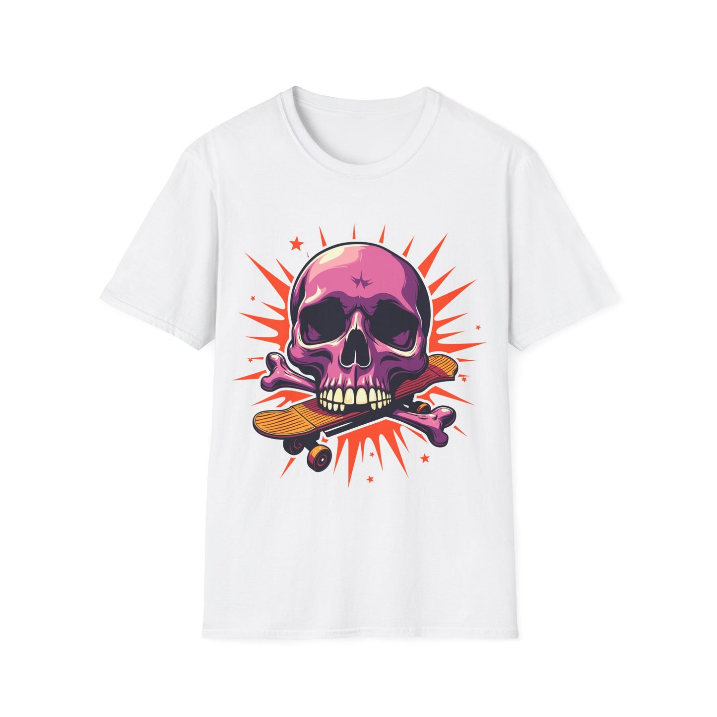 Skull On Skateboard T-Shirt