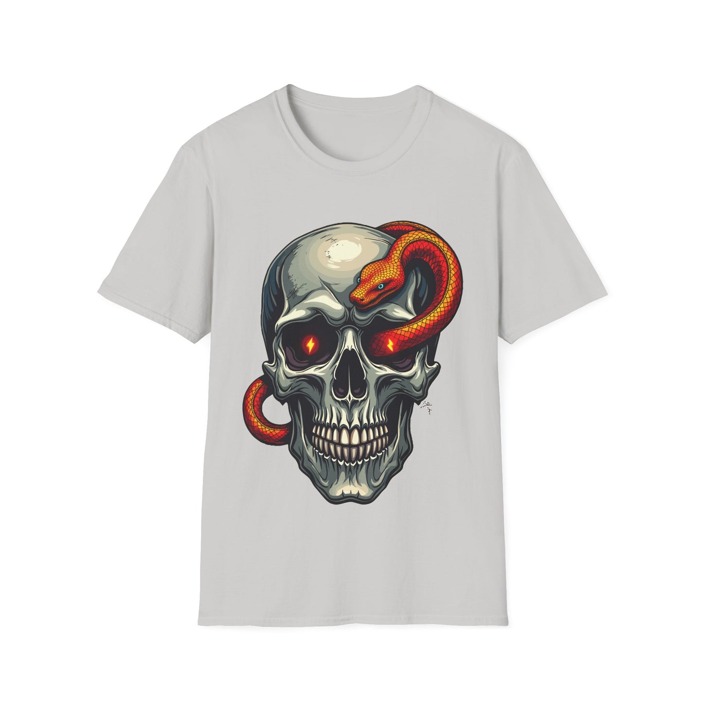 Skull With Snake T-Shirt