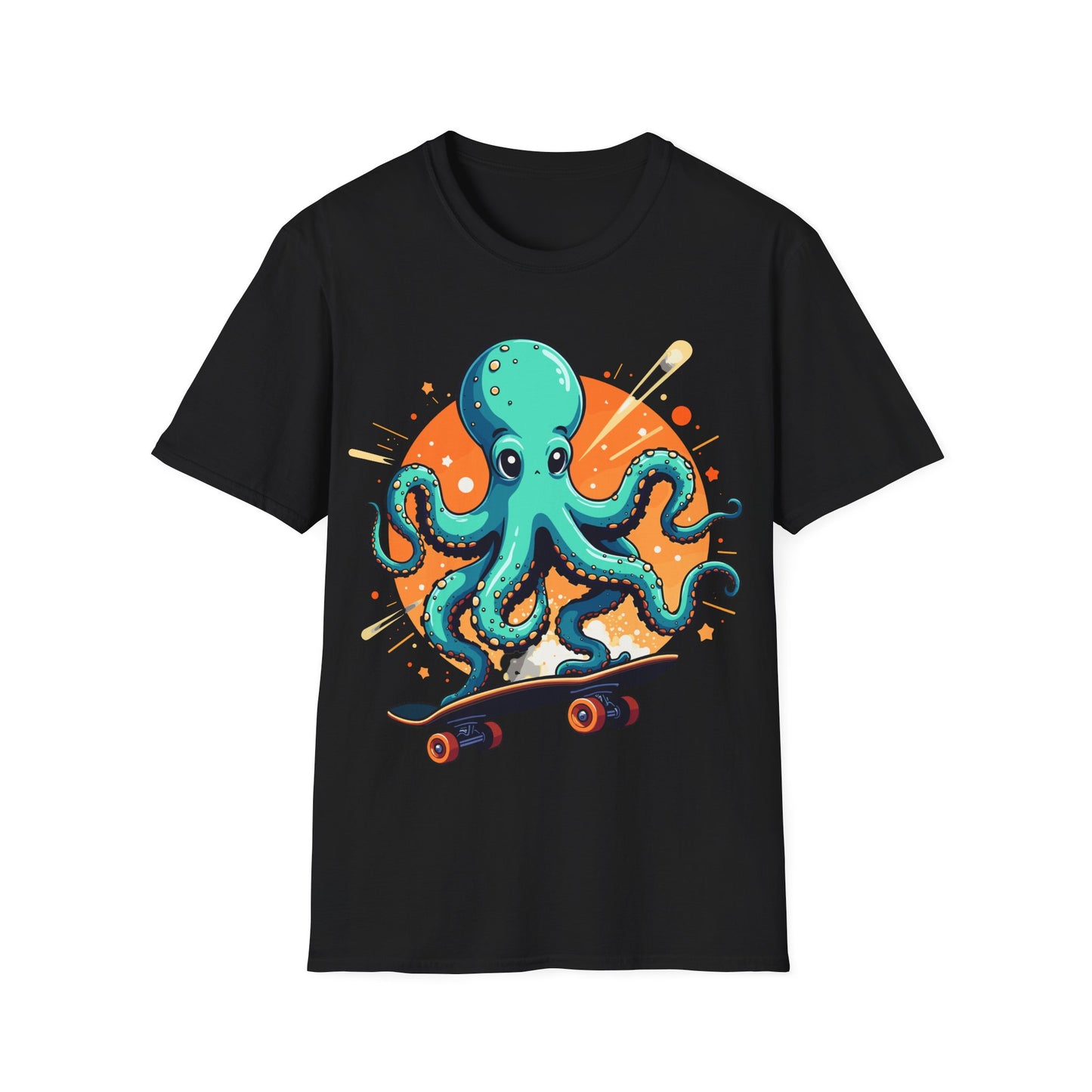 Skateboarding Octopus T-Shirt